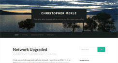 Desktop Screenshot of christophermerle.com